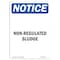 Signmission OSHA Notice, 7" Height, Non-Regulated Sludge Sign, 7" X 5", Portrait OS-NS-D-57-V-15113 - alternate 1